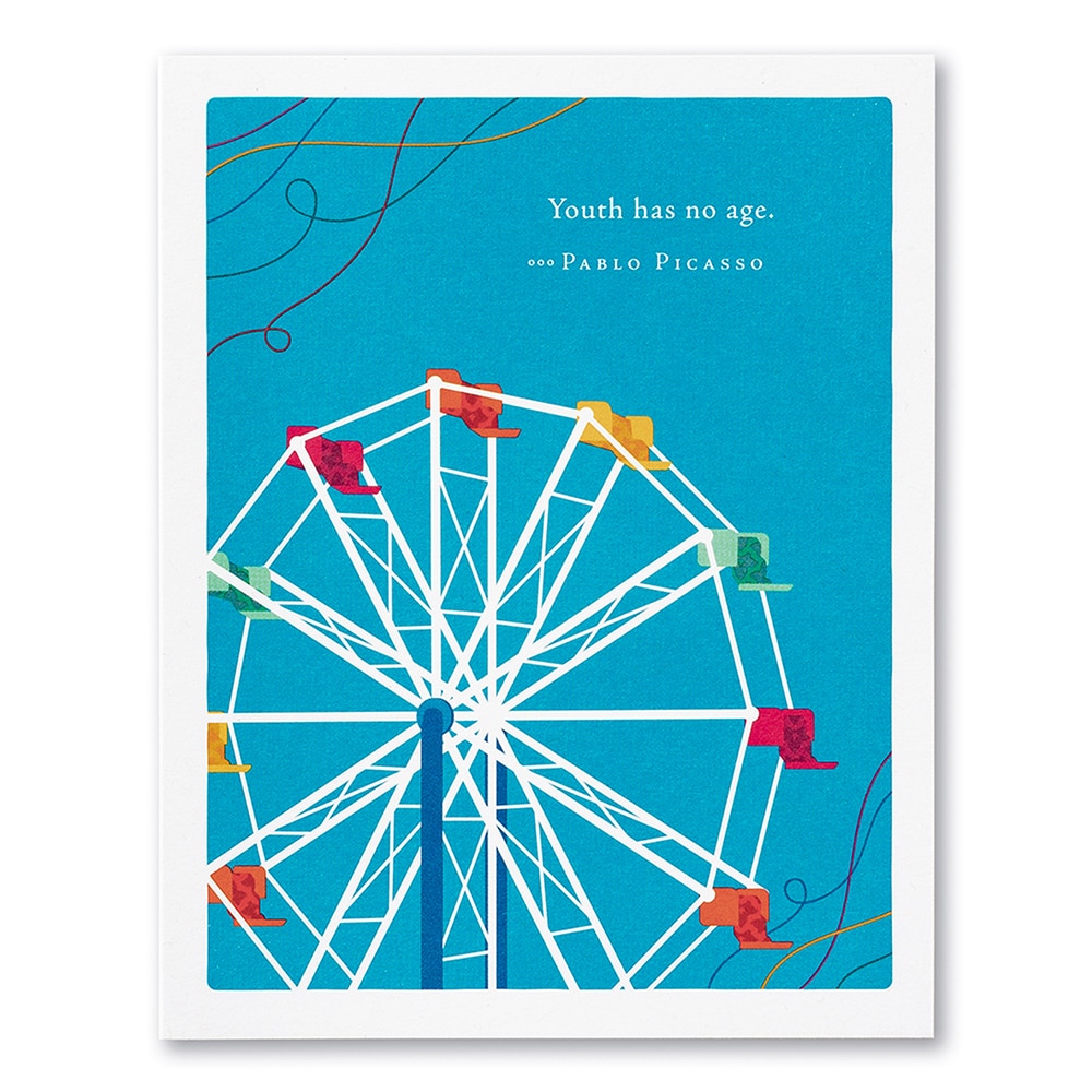 Positively Green, Greeting Card, Youth Has No Age